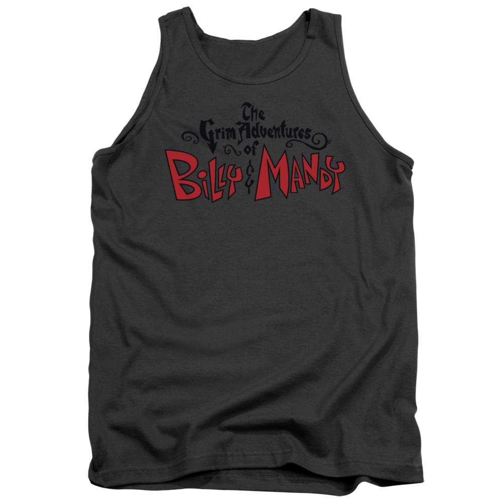 Grim Adventures Of Billy And Mandy Grim  Logo Men's 18/1 Cotton Tank Top