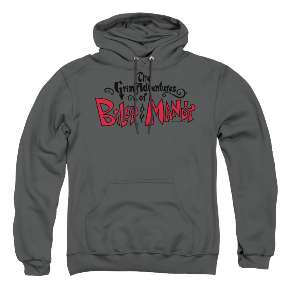 Grim Adventures Of Billy And Mandy Grim  Logo Men's Pull-Over 75 25 Poly Hoodie