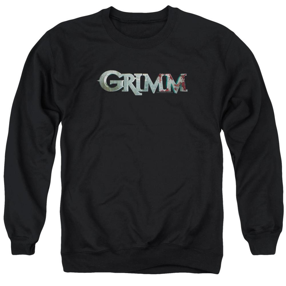 Grimm Bloody Logo Men's Crewneck 50 50 Poly Long-Sleeve T-Shirt