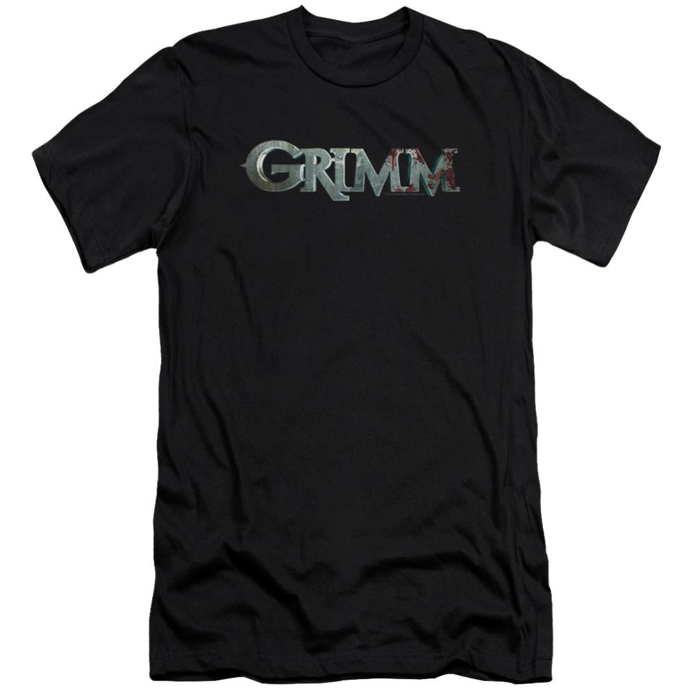 Grimm Bloody Logo Men's Ultra-Soft 30/1 Cotton Slim Short-Sleeve T-Shirt