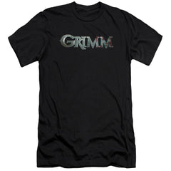 Grimm Bloody Logo Men's Ultra-Soft 30/1 Cotton Slim Short-Sleeve T-Shirt