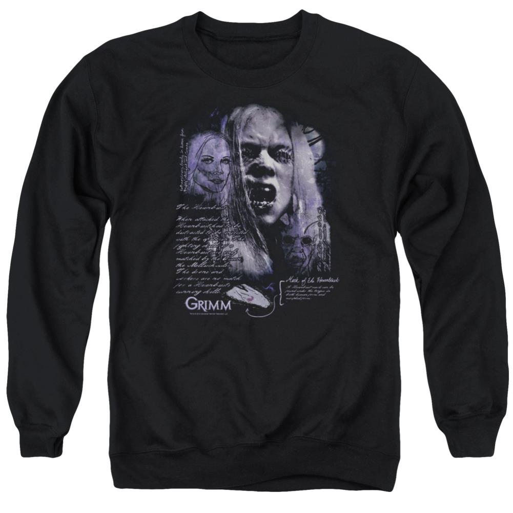 Grimm Lady Hexenbeast Men's Crewneck 50 50 Poly Long-Sleeve T-Shirt