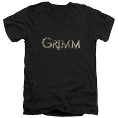 Grimm Logo Men's 30/1 Cotton Slim V-Neck T-Shirt