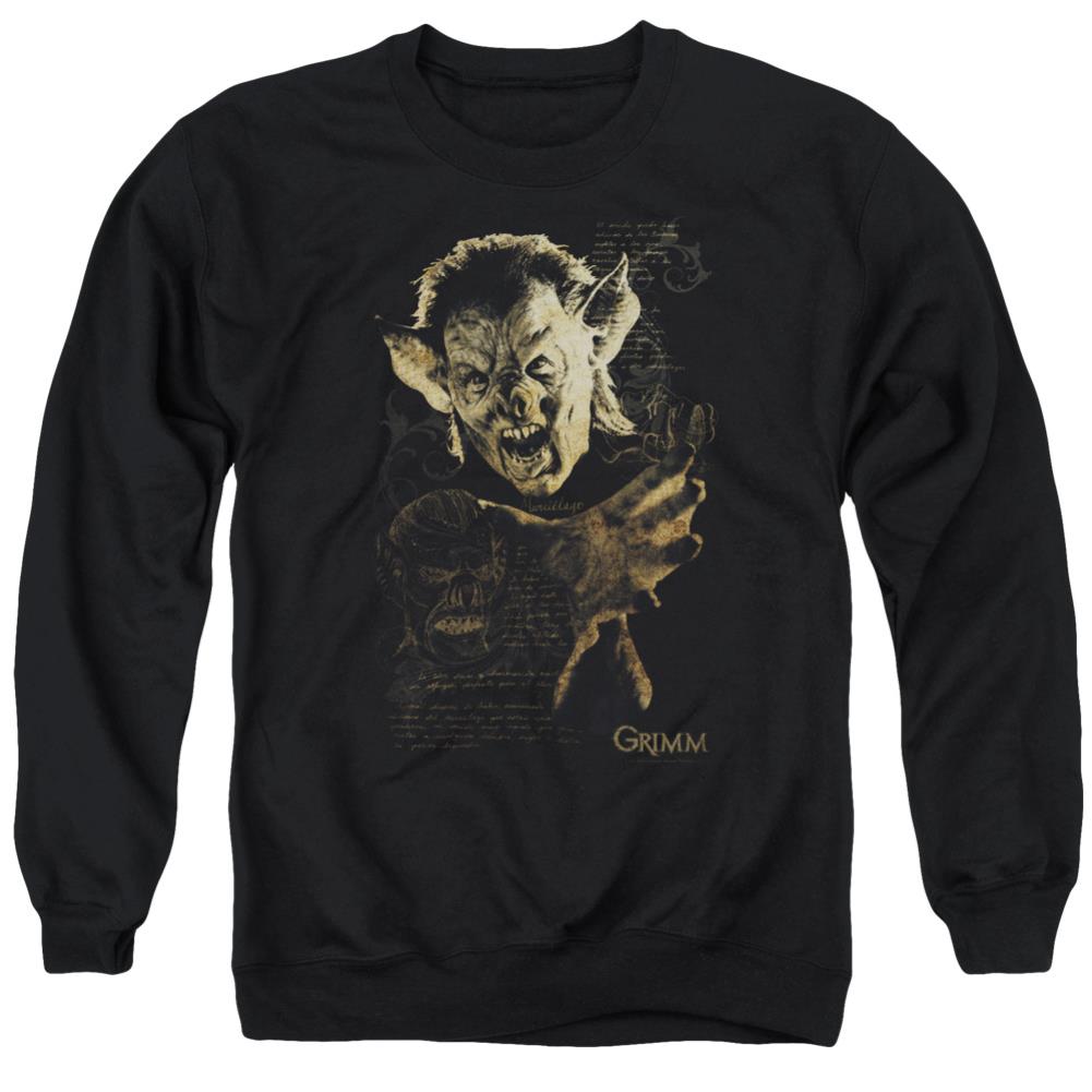 Grimm Murcielago Men's Crewneck 50 50 Poly Long-Sleeve T-Shirt