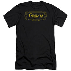 Grimm Plaque Logo Men's Ultra-Soft 30/1 Cotton Slim Short-Sleeve T-Shirt
