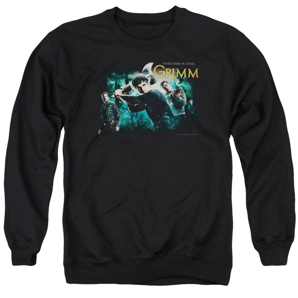 Grimm Storytime Is Over Men's Crewneck 50 50 Poly Long-Sleeve T-Shirt