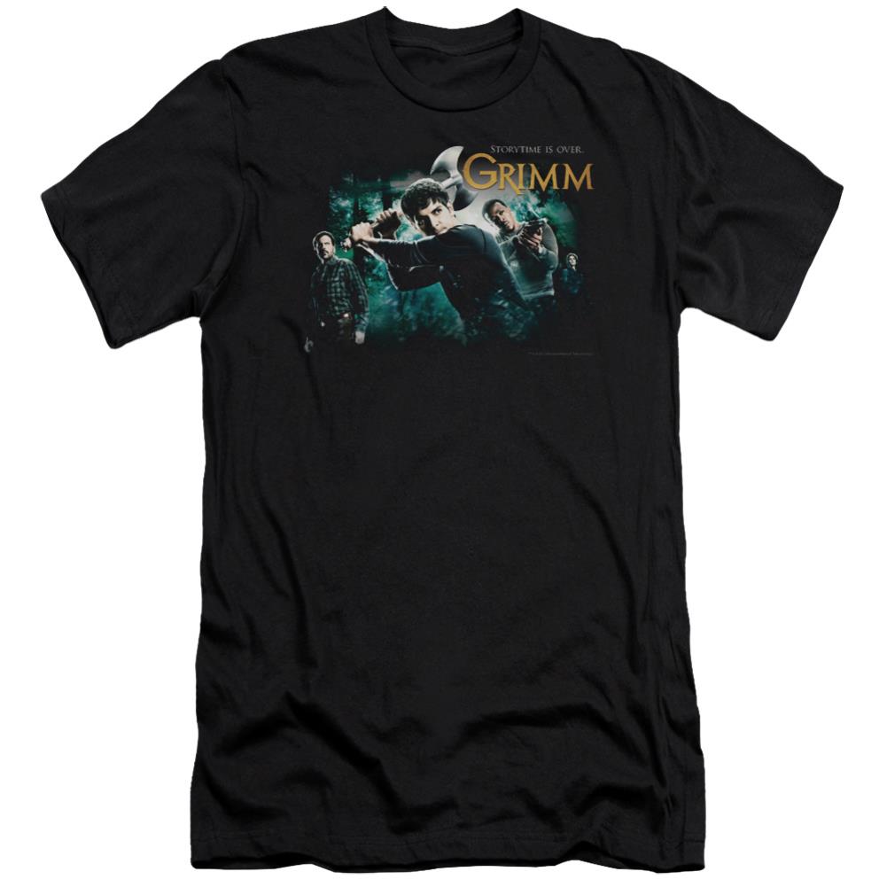 Grimm Storytime Is Over Men's Ultra-Soft 30/1 Cotton Slim Short-Sleeve T-Shirt