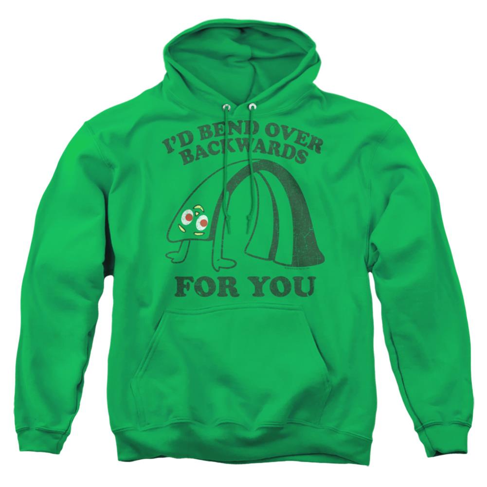 Gumby Bend Backwards Men's Pull-Over 75 25 Poly Hoodie