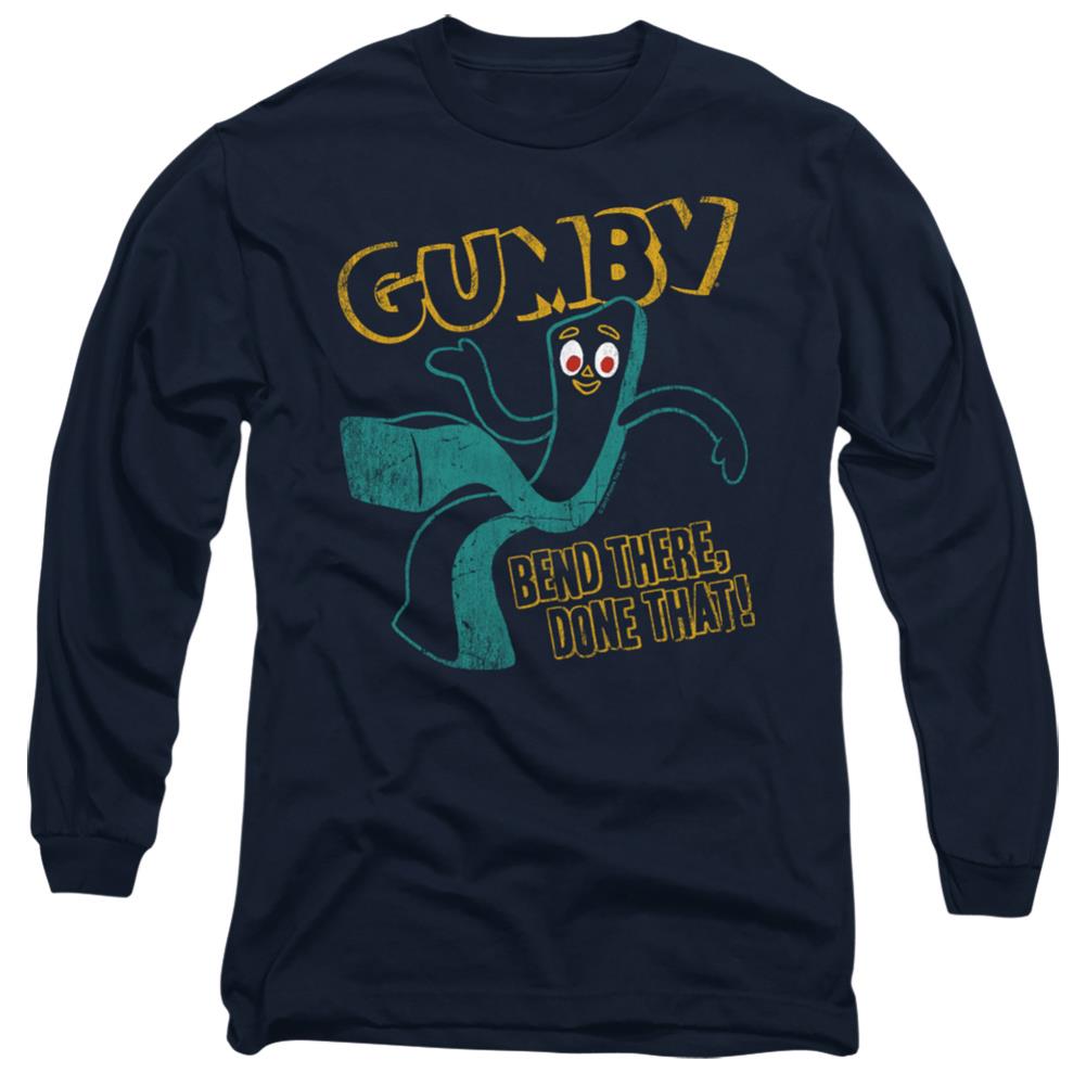 Gumby Bend There Men's 18/1 Cotton Long-Sleeve T-Shirt