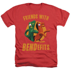 Gumby Bendefits Men's 30/1 Heather 60 40 Poly Short-Sleeve T-Shirt