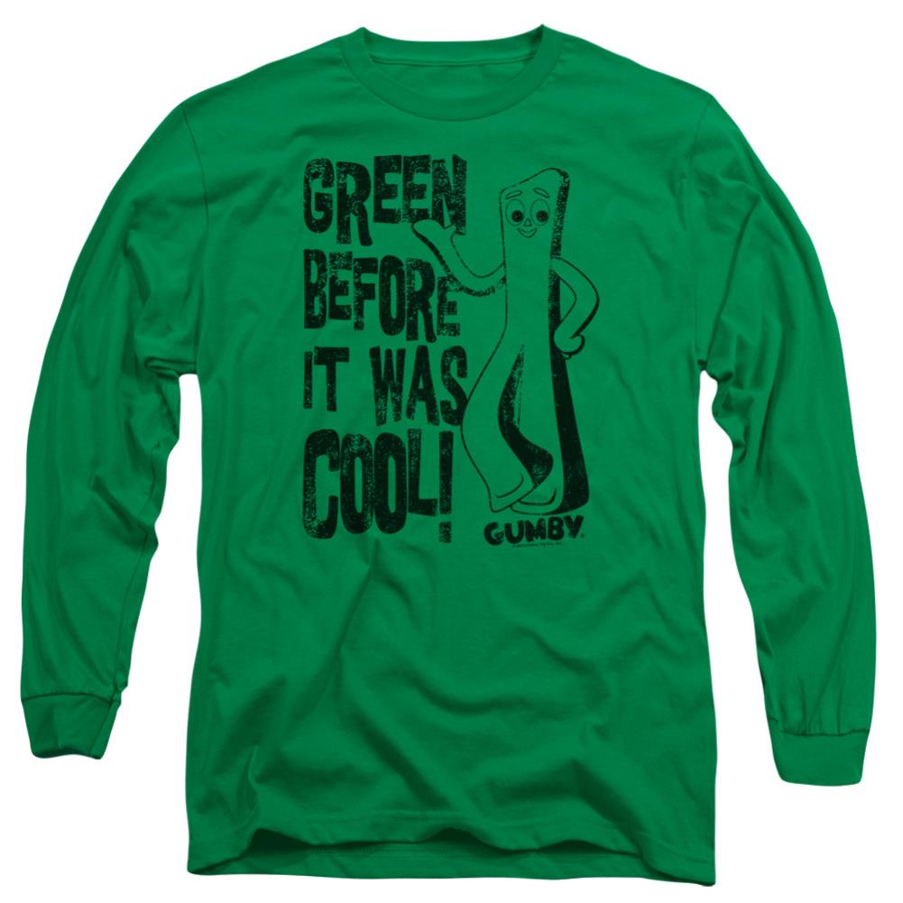 Gumby Cool Green Men's 18/1 Cotton Long-Sleeve T-Shirt