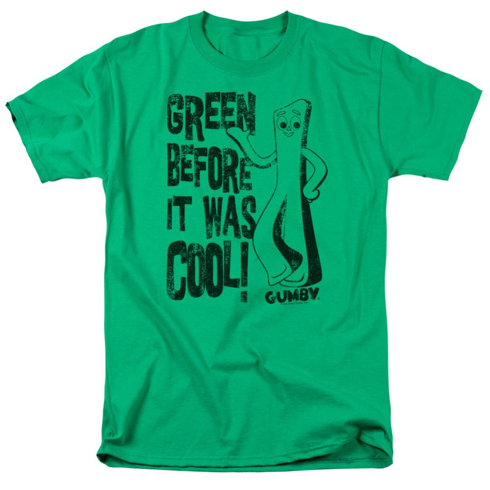 Gumby Cool Green Men's 18/1 Cotton Short-Sleeve T-Shirt