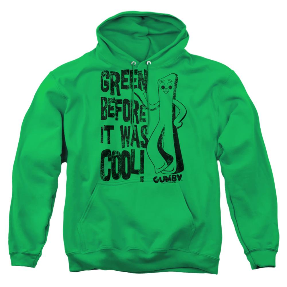 Gumby Cool Green Men's Pull-Over 75 25 Poly Hoodie