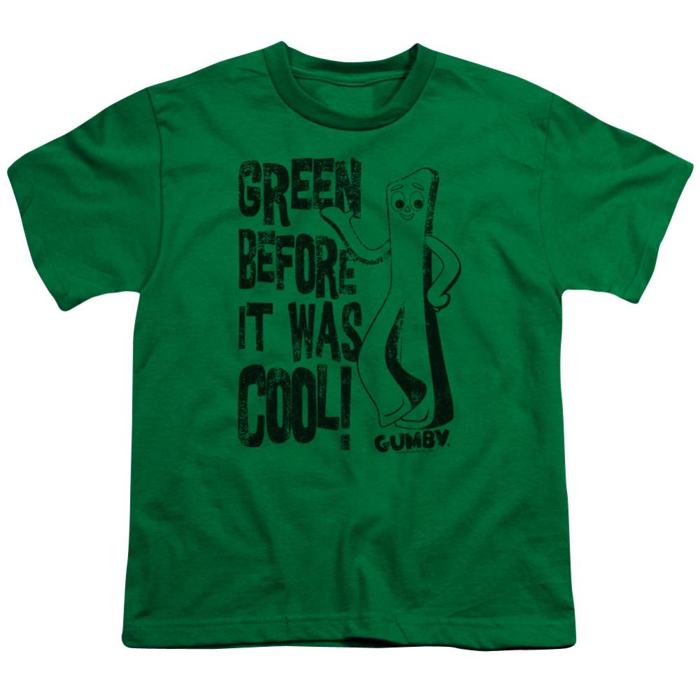 Gumby Cool Green Youth 18/1 100% Cotton Short-Sleeve T-Shirt