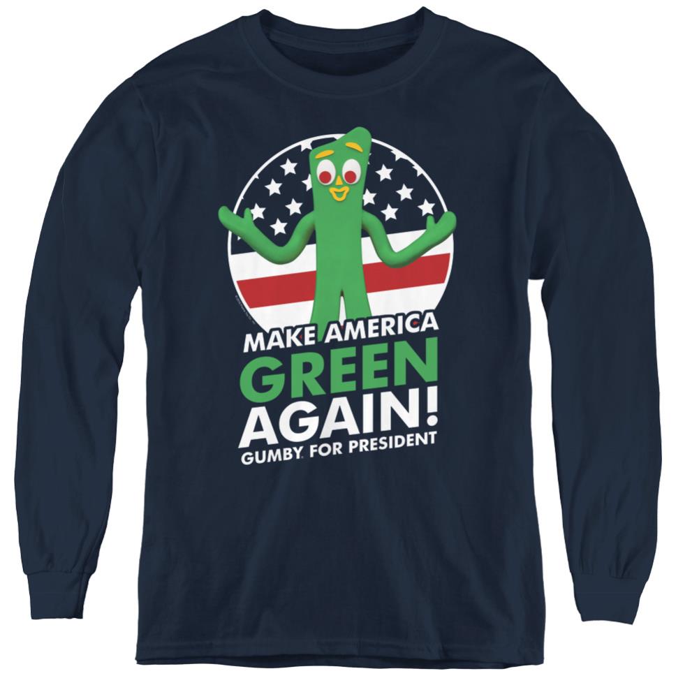 Gumby For President Youth Long-Sleeve T-Shirt