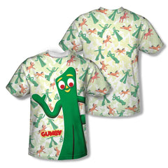 Gumby Friendly Greeting (Front/Back Print) Youth Regular Fit Poly Short-Sleeve T-Shirt