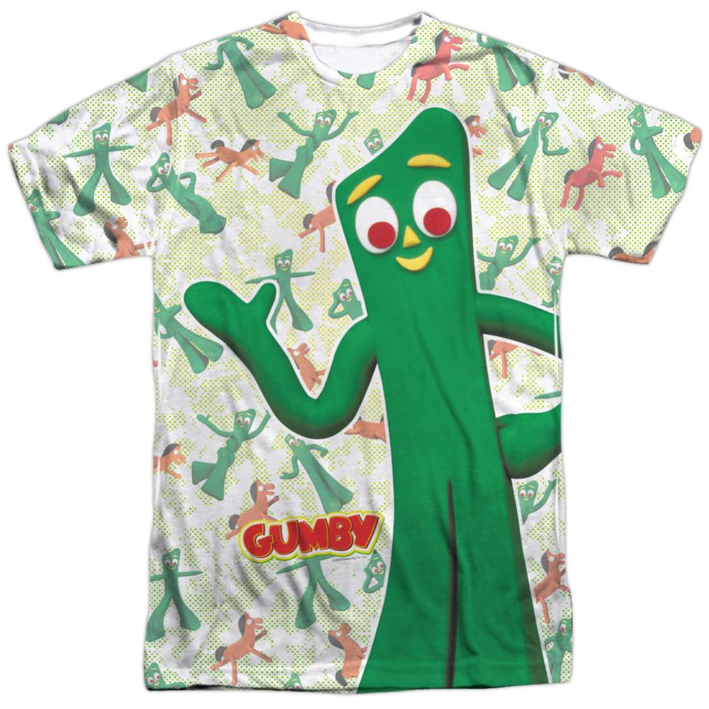 Gumby Friendly Greeting Men's Regular Fit Polyester Short-Sleeve T-Shirt