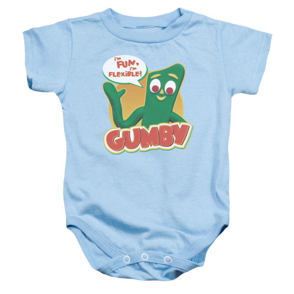 Gumby Fun & Flexible Infant's Cotton SS Snapsuit