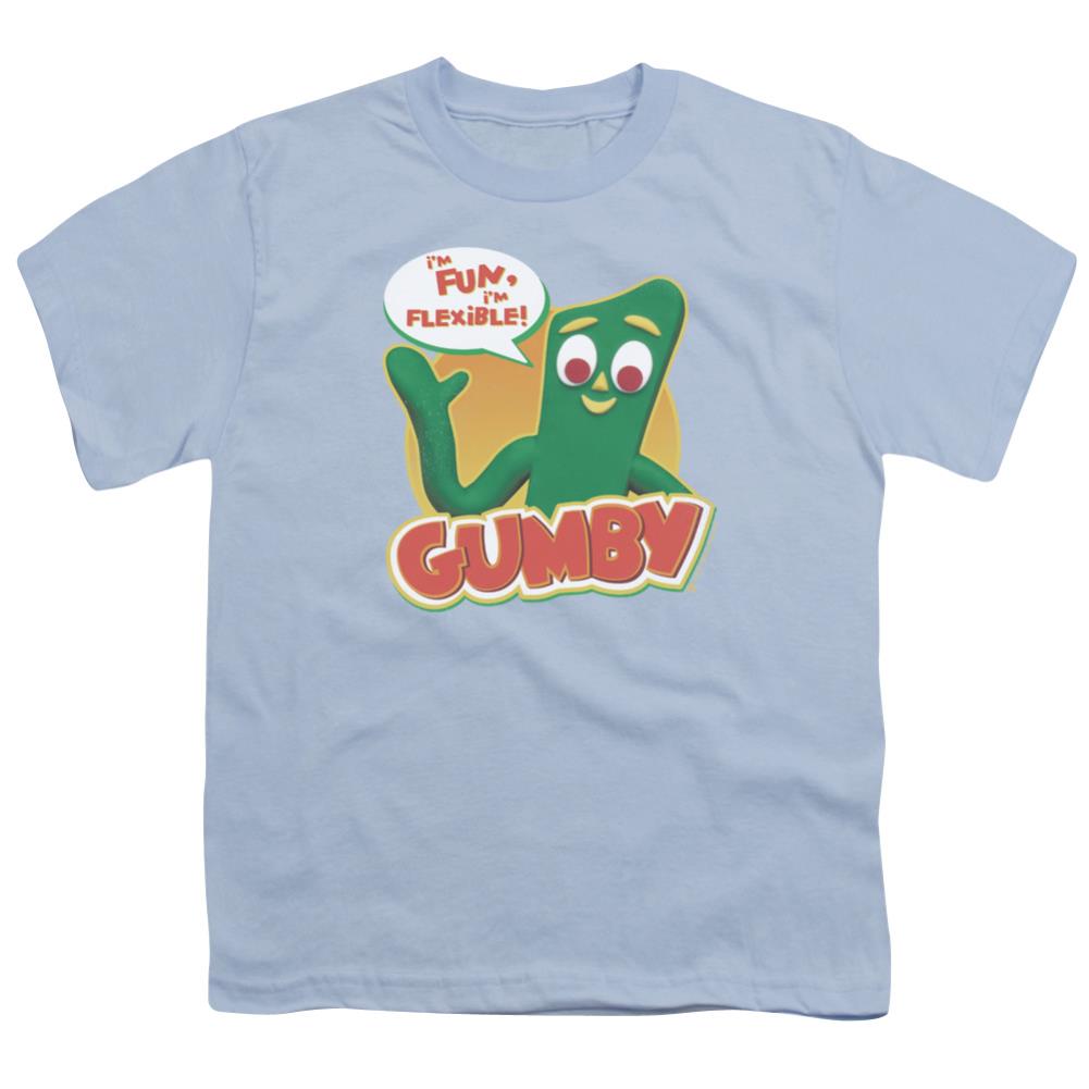 Gumby Fun & Flexible Youth 18/1 100% Cotton Short-Sleeve T-Shirt