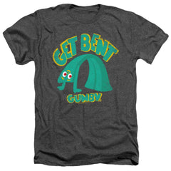 Gumby Get Bent Men's 30/1 Heather 60 40 Poly Short-Sleeve T-Shirt