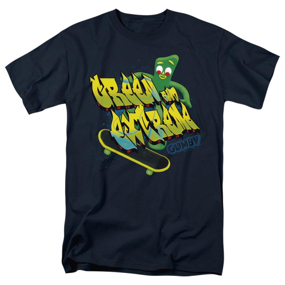 Gumby Green And Extreme Men's 18/1 Cotton Short-Sleeve T-Shirt