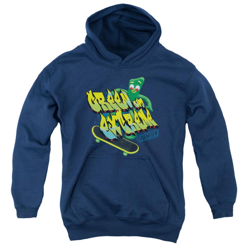 Gumby Green And Extreme Youth Cotton Poly Pull-Over Hoodie