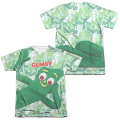 Gumby Gumbyflage (Front/Back Print) Men's Regular Fit Poly Cotton Short-Sleeve T-Shirt