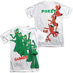 Gumby Moves (Front/Back Print) Men's Regular Fit Polyester Short-Sleeve T-Shirt