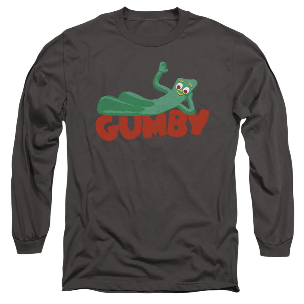 Gumby On Logo Men's 18/1 Cotton Long-Sleeve T-Shirt