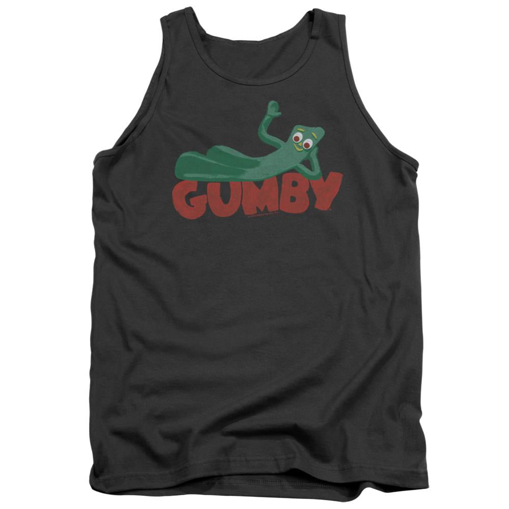 Gumby On Logo Men's 18/1 Cotton Tank Top