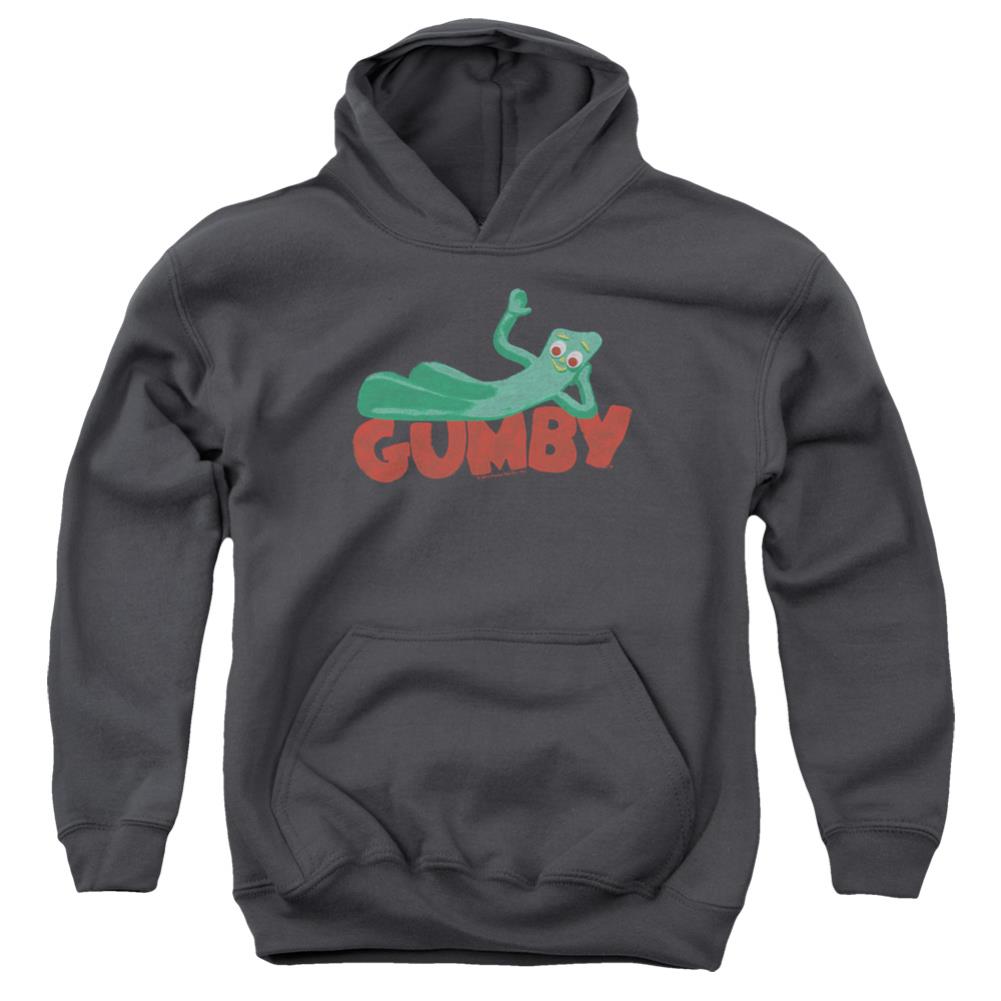 Gumby On Logo Youth Cotton Poly Pull-Over Hoodie