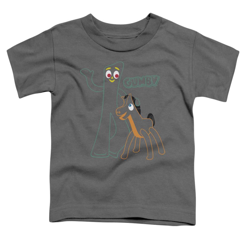 Gumby Outlines Toddler 18/1 Cotton Short-Sleeve T-Shirt