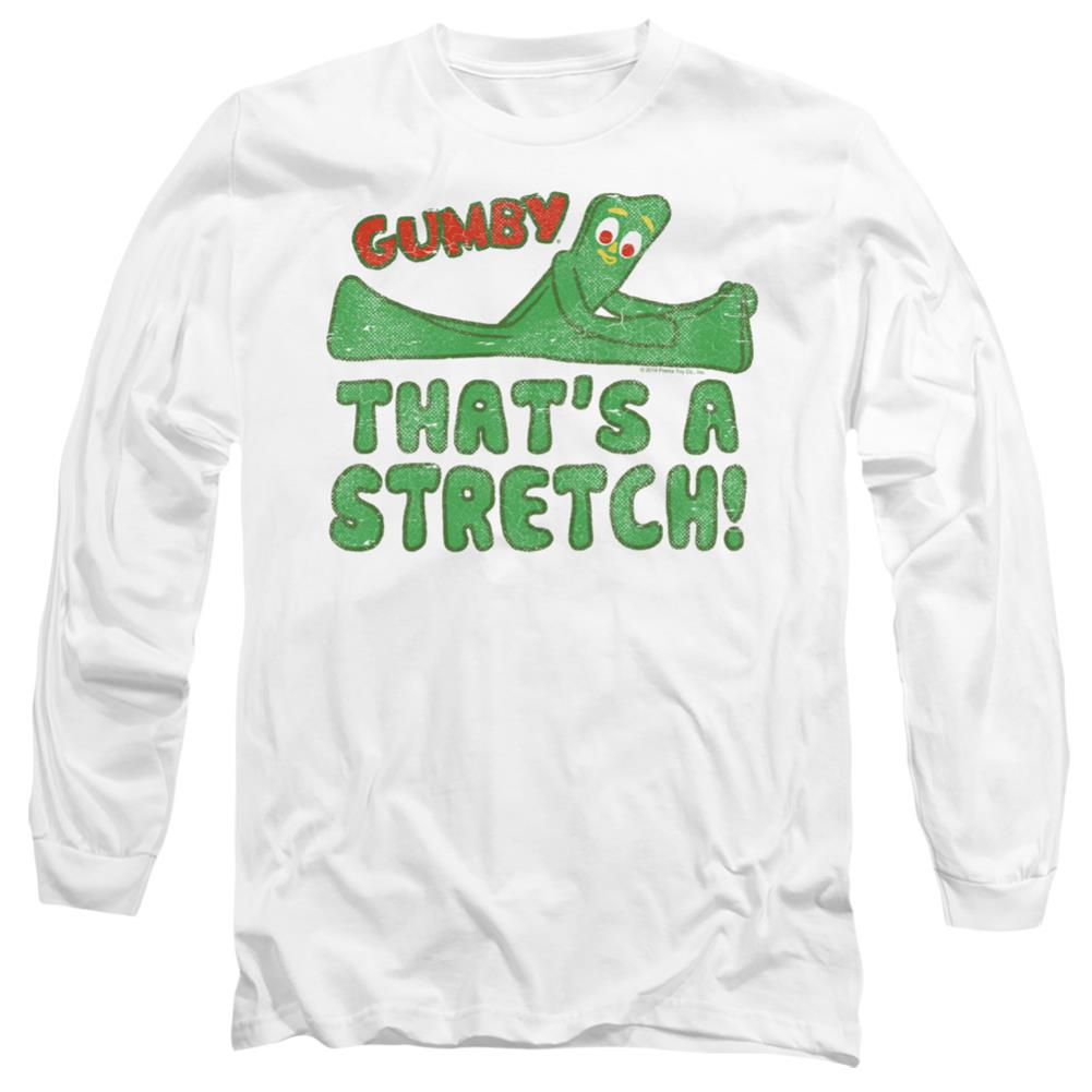 Gumby That's A Stretch Men's 18/1 Cotton Long-Sleeve T-Shirt