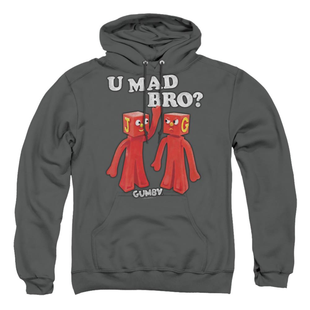 Gumby U Mad Bro Men's Pull-Over 75 25 Poly Hoodie