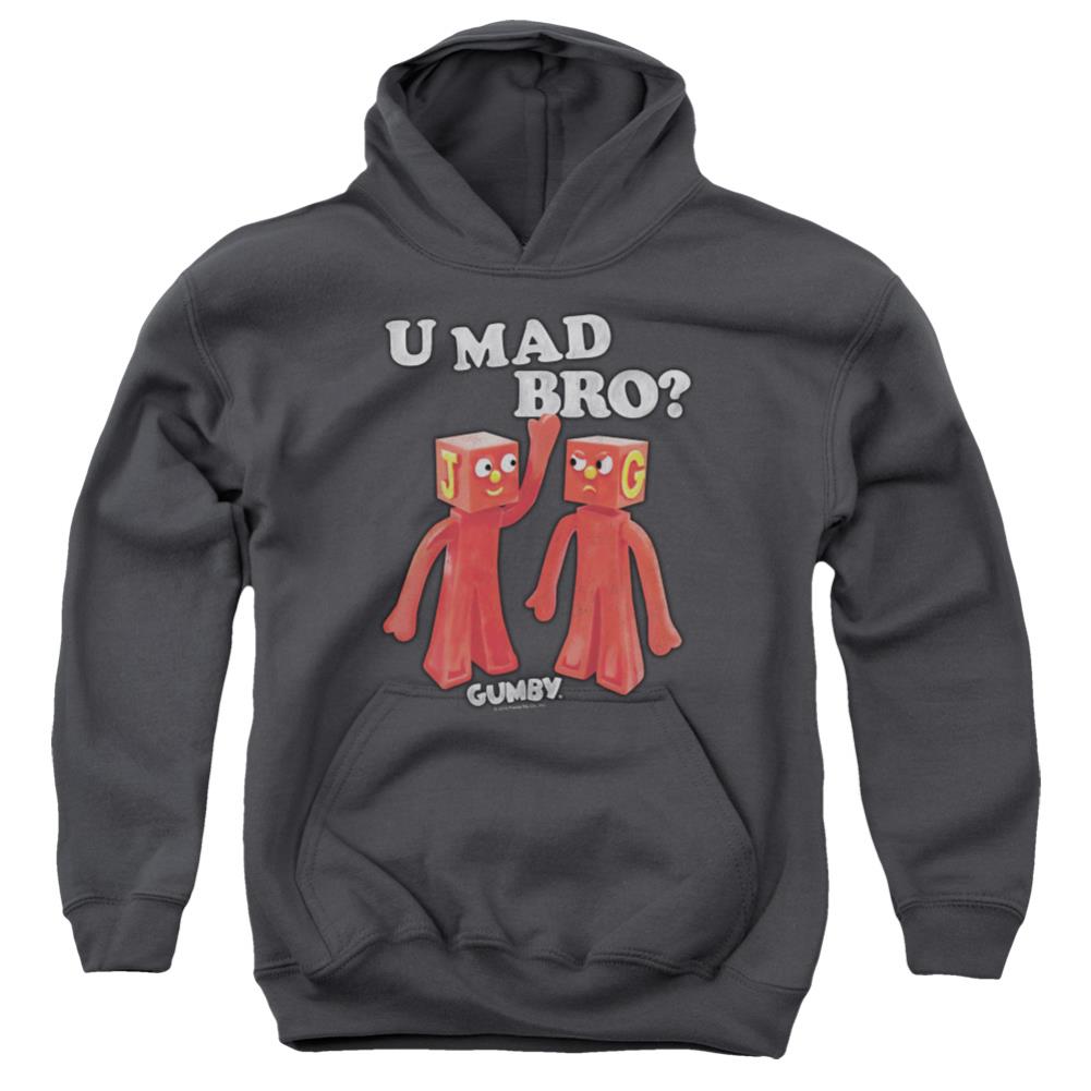 Gumby U Mad Bro Youth Cotton Poly Pull-Over Hoodie