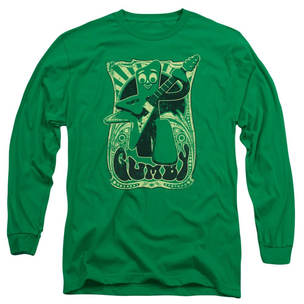 Gumby Vintage Rock Poster Men's 18/1 Cotton Long-Sleeve T-Shirt