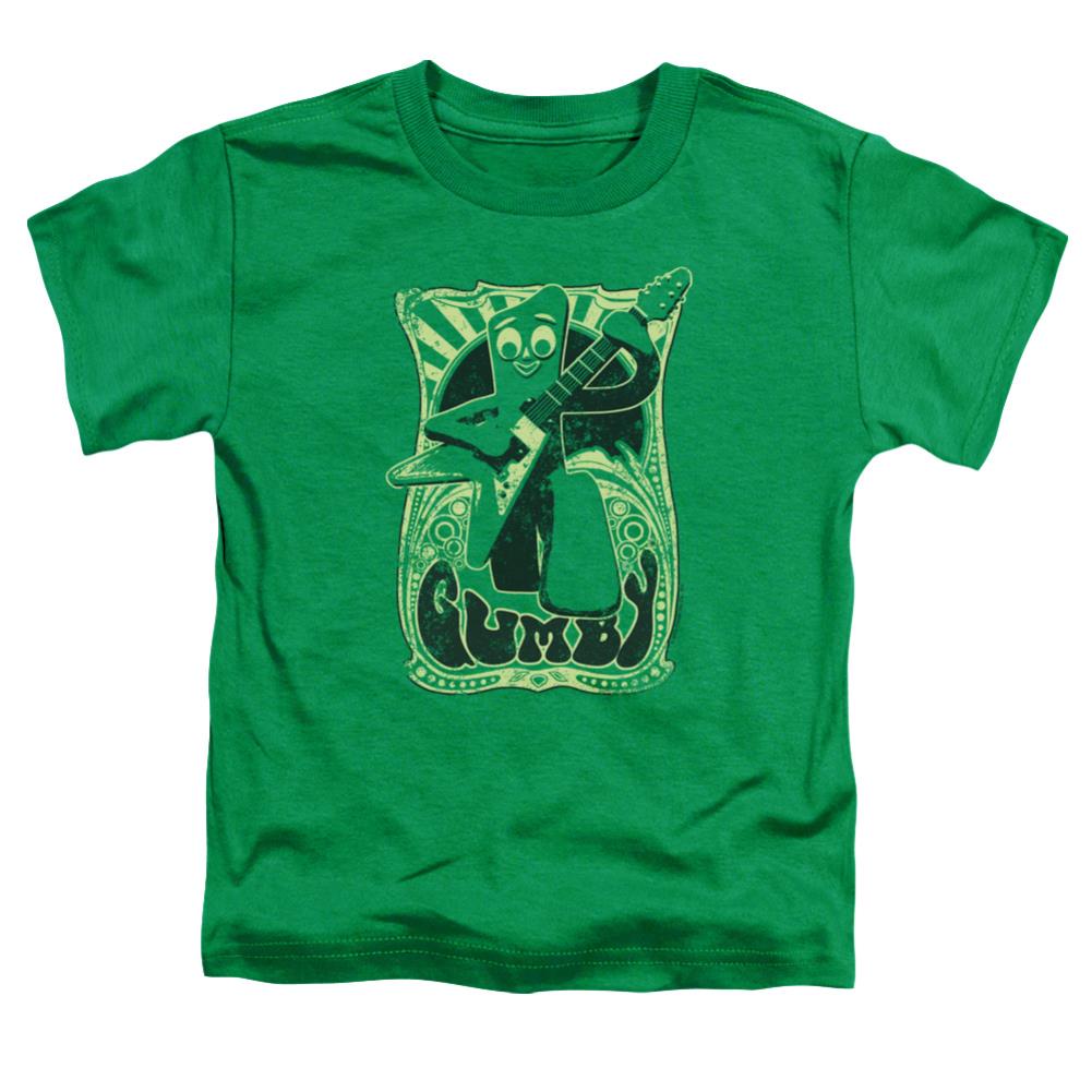 Gumby Vintage Rock Poster Toddler 18/1 Cotton Short-Sleeve T-Shirt