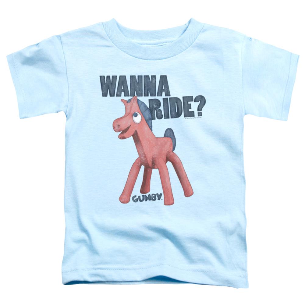 Gumby Wanna Ride Toddler 18/1 Cotton Short-Sleeve T-Shirt