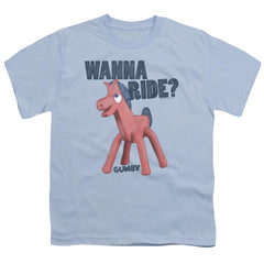 Gumby Wanna Ride Youth 18/1 100% Cotton Short-Sleeve T-Shirt