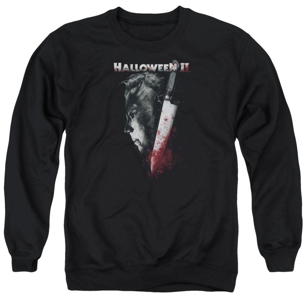 Halloween II Cold Gaze Men's Crewneck 50 50 Poly Long-Sleeve T-Shirt