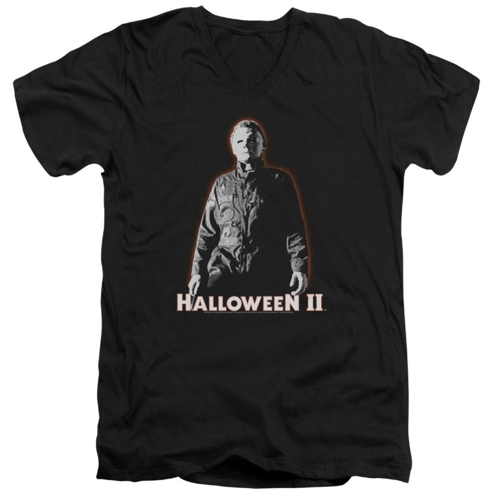 Halloween II Michael Myers Men's 30/1 Cotton Slim V-Neck T-Shirt