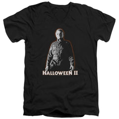 Halloween II Michael Myers Men's 30/1 Cotton Slim V-Neck T-Shirt
