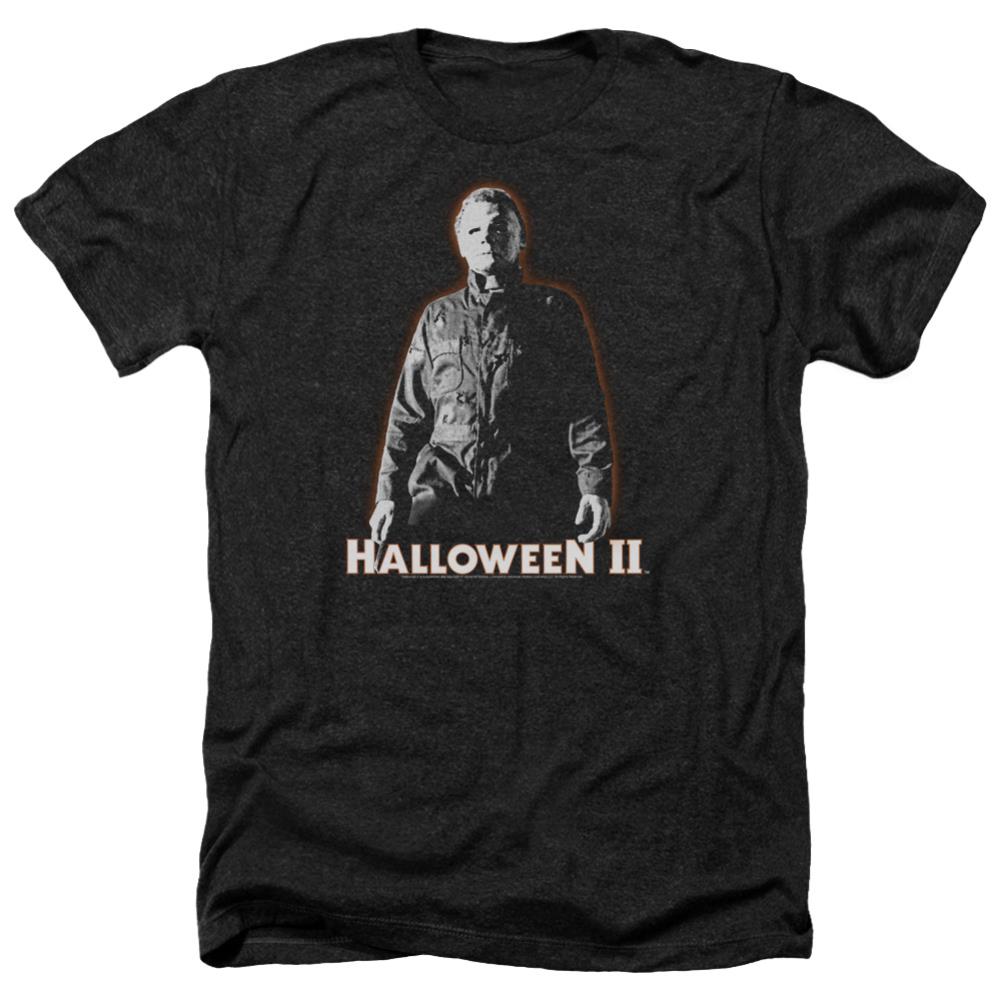 Halloween II Michael Myers Men's 30/1 Heather 60 40 Poly Short-Sleeve T-Shirt