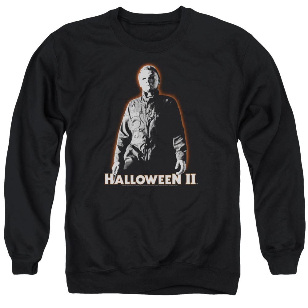 Halloween II Michael Myers Men's Crewneck 50 50 Poly Long-Sleeve T-Shirt