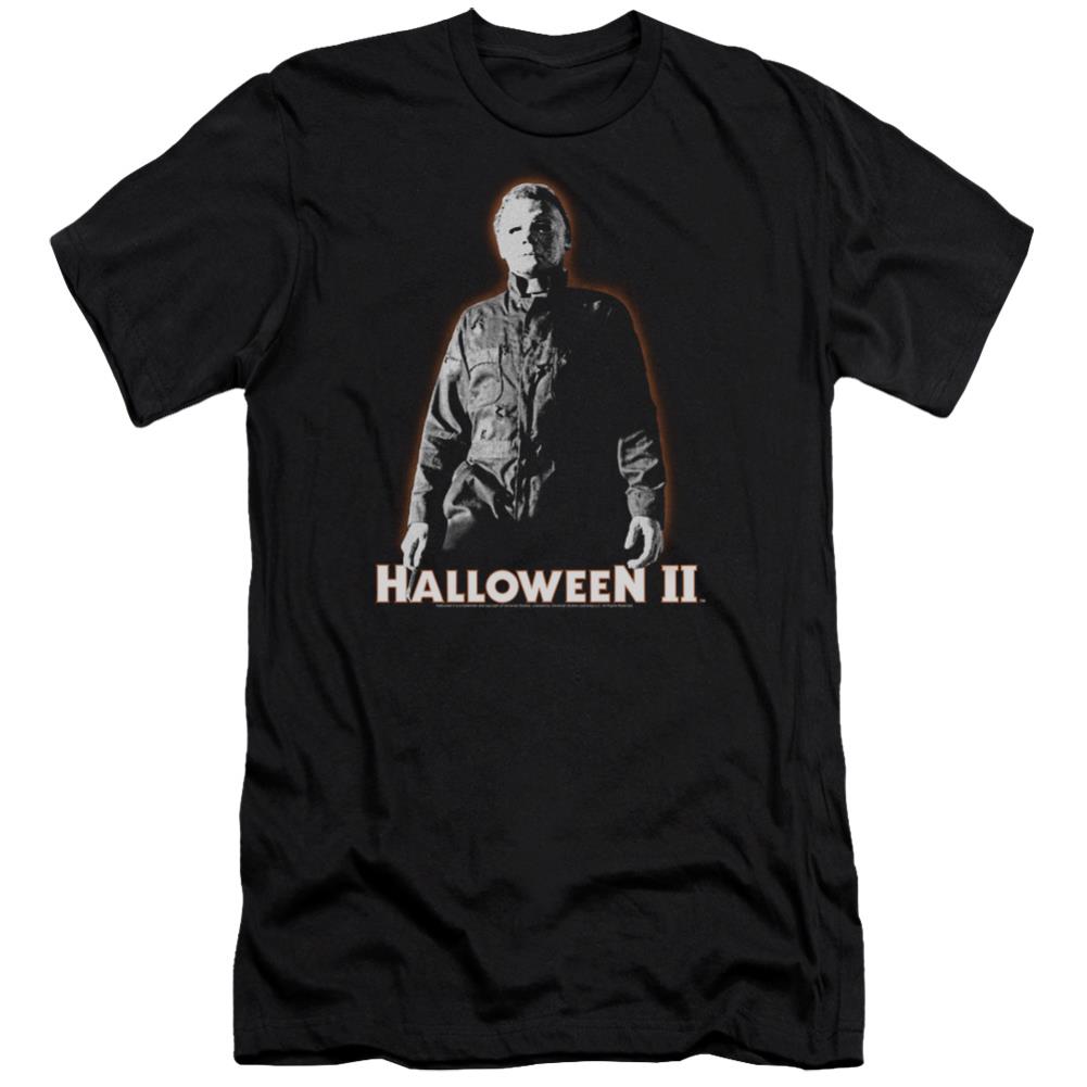 Halloween II Michael Myers Men's Ultra-Soft 30/1 Cotton Slim Short-Sleeve T-Shirt