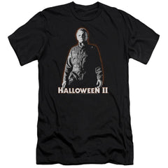 Halloween II Michael Myers Men's Ultra-Soft 30/1 Cotton Slim Short-Sleeve T-Shirt