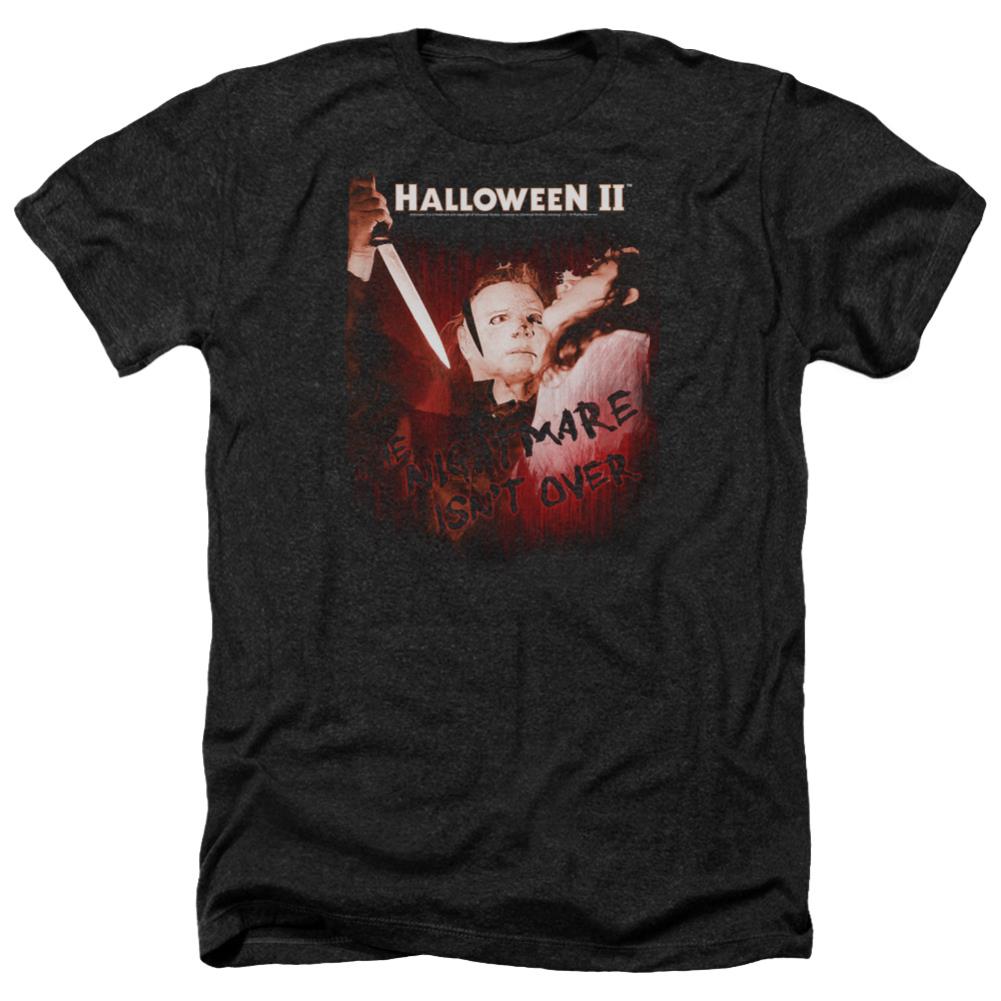 Halloween II Nightmare Men's 30/1 Heather 60 40 Poly Short-Sleeve T-Shirt