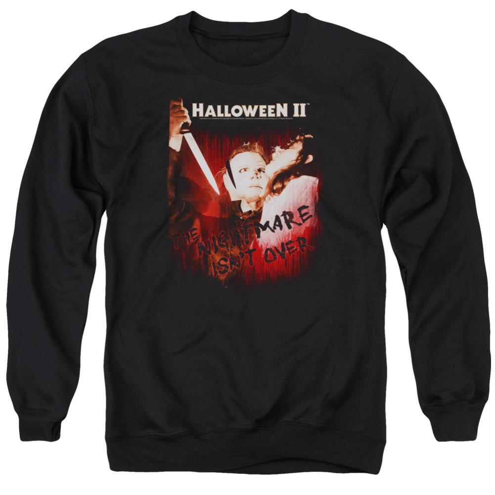 Halloween II Nightmare Men's Crewneck 50 50 Poly Long-Sleeve T-Shirt