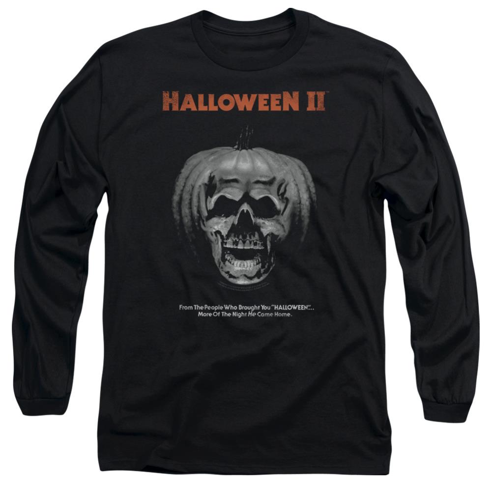 Halloween II Pumpkin Poster Men's 18/1 Cotton Long-Sleeve T-Shirt