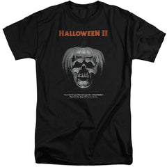 Halloween II Pumpkin Poster Men's 18/1 Tall Cotton Short-Sleeve T-Shirt